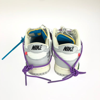 【中古美品】【メンズ】 NIKE ナイキ × OFF-WHITE VIRGIL ABLOH オフホワイト ヴァージル アブロー 別注 コラボ DUNK LOW DM1602-125 ダンク ロー スニーカー 靴 160-240603-yk-3-tag カラー：SAIL/NEUTRAL GREY 万代Net店