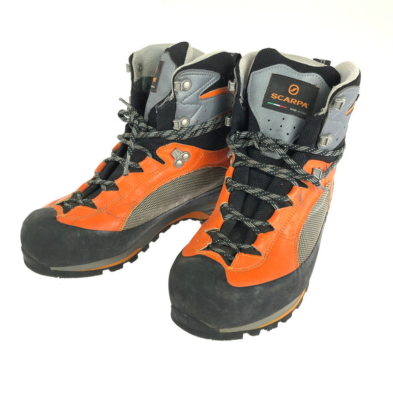 【中古品】【メンズ】  SCARPA スカルパ CHARMOZ PRO GTX SC23071 シャルモ プロ ゴアテックス トレッキングブーツ 靴 164-240603-yk-6-tag サイズ：UK8 カラー：GREY/ORANGE 万代Net店