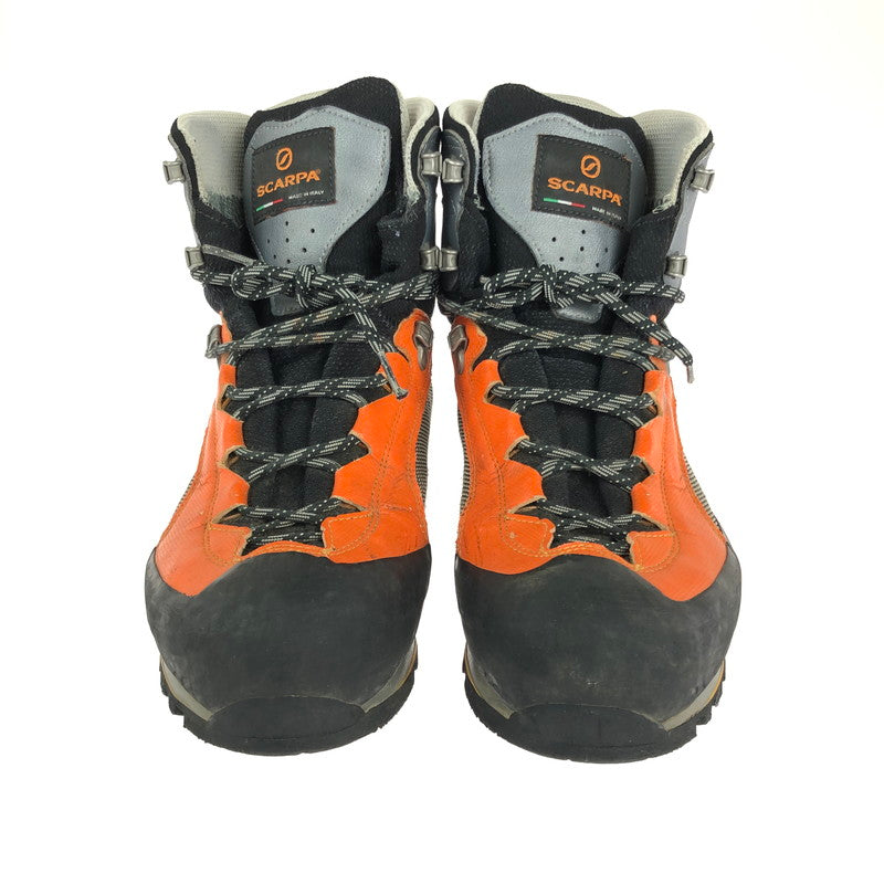 【中古品】【メンズ】  SCARPA スカルパ CHARMOZ PRO GTX SC23071 シャルモ プロ ゴアテックス トレッキングブーツ 靴 164-240603-yk-6-tag サイズ：UK8 カラー：GREY/ORANGE 万代Net店