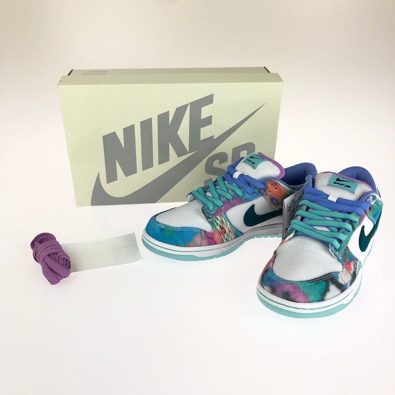 【中古美品】【メンズ】  NIKE SB ナイキ スケートボーディング × FUTURA フューチュラ 別注 コラボ DUNK LOW OG QS HF6061-400 ダンク ロー スニーカー 靴 160-240603-yk-4-tag カラー：BLEACHED AQUA/GEODE TEAL/WHITE 万代Net店