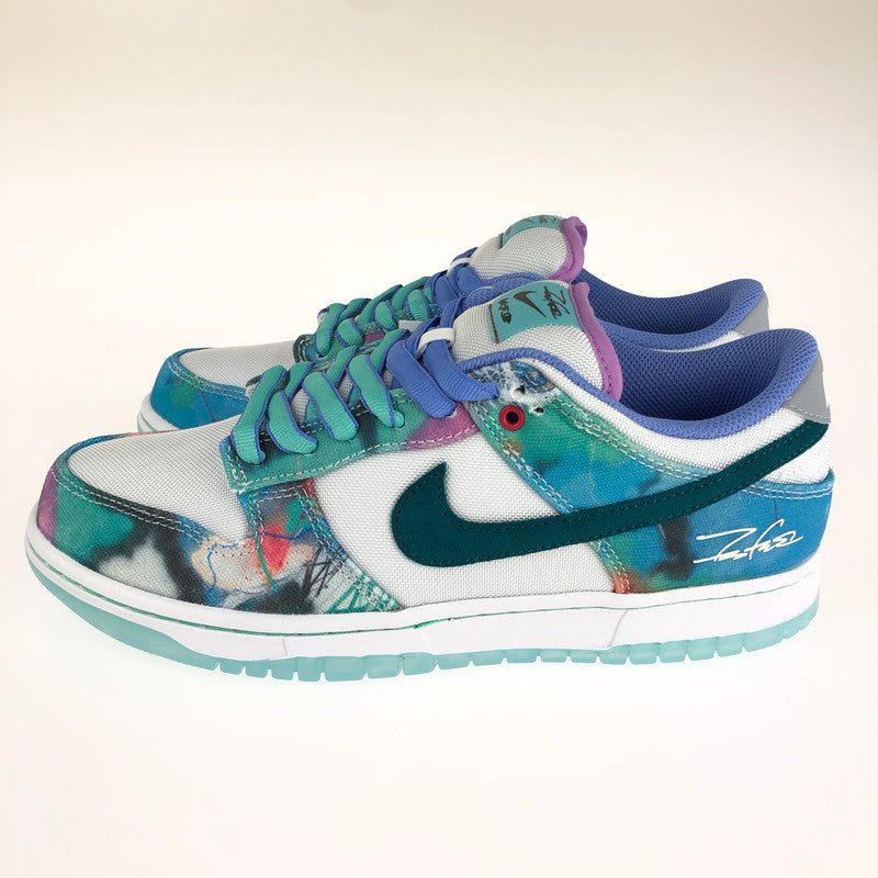 【中古美品】【メンズ】  NIKE SB ナイキ スケートボーディング × FUTURA フューチュラ 別注 コラボ DUNK LOW OG QS HF6061-400 ダンク ロー スニーカー 靴 160-240603-yk-4-tag カラー：BLEACHED AQUA/GEODE TEAL/WHITE 万代Net店