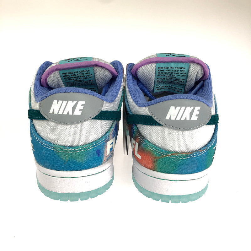 【中古美品】【メンズ】  NIKE SB ナイキ スケートボーディング × FUTURA フューチュラ 別注 コラボ DUNK LOW OG QS HF6061-400 ダンク ロー スニーカー 靴 160-240603-yk-4-tag カラー：BLEACHED AQUA/GEODE TEAL/WHITE 万代Net店