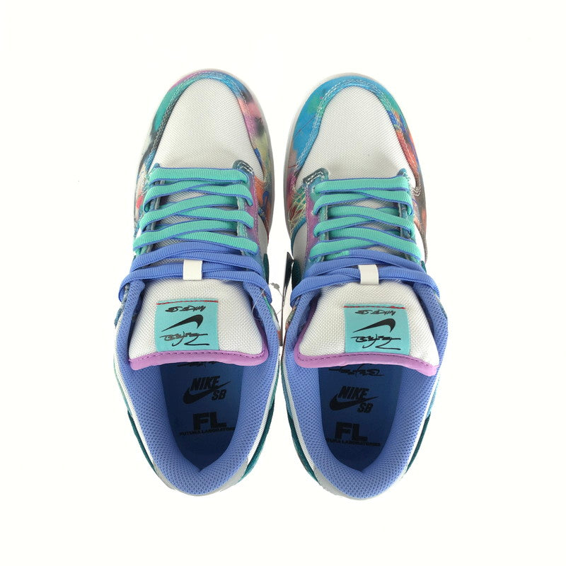 【中古美品】【メンズ】  NIKE SB ナイキ スケートボーディング × FUTURA フューチュラ 別注 コラボ DUNK LOW OG QS HF6061-400 ダンク ロー スニーカー 靴 160-240603-yk-4-tag カラー：BLEACHED AQUA/GEODE TEAL/WHITE 万代Net店