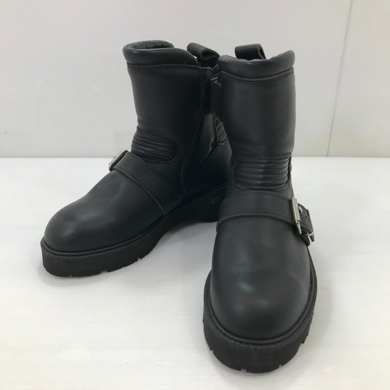 【中古品】【レディース】 KADOYA カドヤ BLACK ANKLE BOOTS ブラック アンクル ブーツ 靴 167-251025-na-06-tag サイズ：24 1/2 cm カラー：ブラック 万代Net店