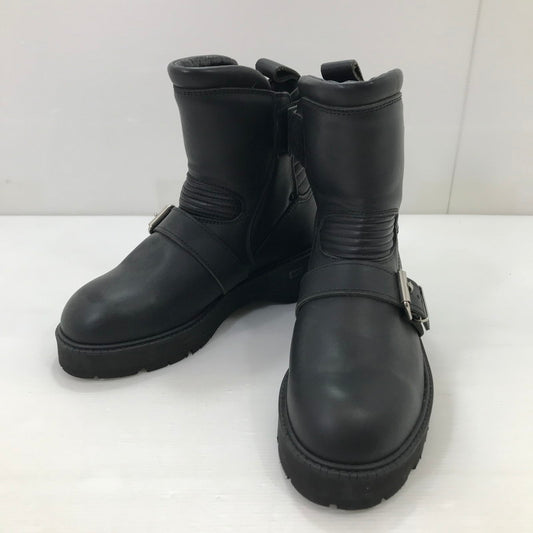 【中古品】【レディース】 KADOYA カドヤ BLACK ANKLE BOOTS ブラック アンクル ブーツ 靴 167-251025-na-06-tag サイズ：24 1/2 cm カラー：ブラック 万代Net店