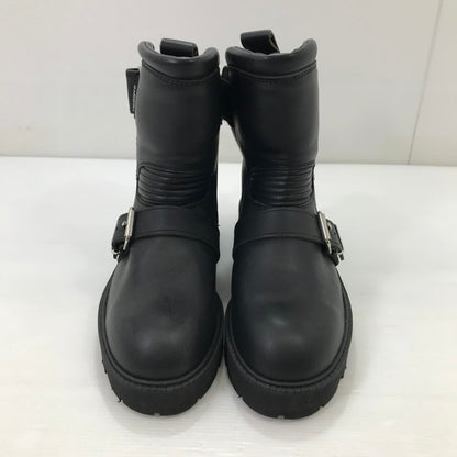 【中古品】【レディース】 KADOYA カドヤ BLACK ANKLE BOOTS ブラック アンクル ブーツ 靴 167-251025-na-06-tag サイズ：24 1/2 cm カラー：ブラック 万代Net店