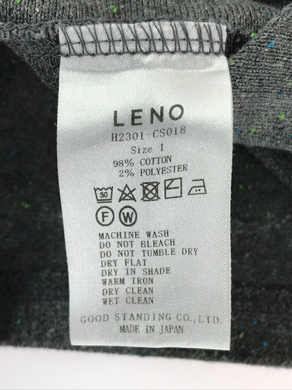 【中古品】【メンズ】  LENO リノ BASQUE SHIRT H2301-CS018 バスクシャツ 長袖トップス カットソー 140-240604-mo-8-tag サイズ：1 カラー：グレー 万代Net店