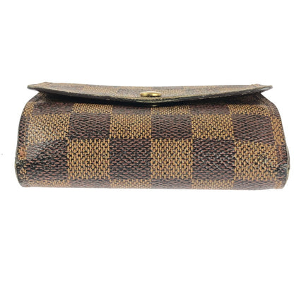 【現状渡し品】【レディース】 LOUIS VUITTON ルイ・ヴィトン  ダミエ ポルトフォイユ エリーズ N61654 179-240611-yk-10-tag カラー：エベヌ 万代Net店