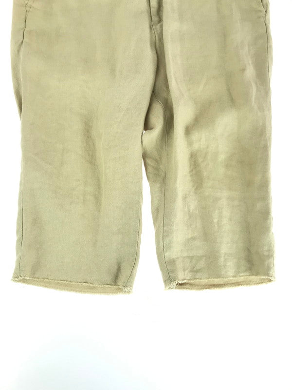 【中古品】【メンズ】 WACKO MARIA ワコマリア BACK PRINT LINEN HALF PANTS  バックプリント リネン ハーフパンツ ボトムス 153-241021-mo-27-tag サイズ：M カラー：ベージュ 万代Net店