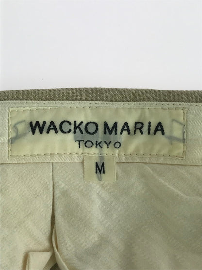 【中古品】【メンズ】 WACKO MARIA ワコマリア BACK PRINT LINEN HALF PANTS  バックプリント リネン ハーフパンツ ボトムス 153-241021-mo-27-tag サイズ：M カラー：ベージュ 万代Net店