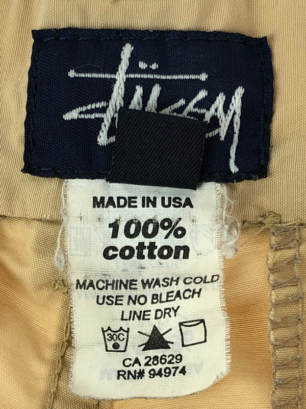 【中古品】【メンズ】 STUSSY ステューシー 90’s HALF PANTS 90年代 ハーフパンツ ボトムス 七分丈パンツ 紺タグ 153-240710-mo-10-tag サイズ：30 カラー：ベージュ 万代Net店