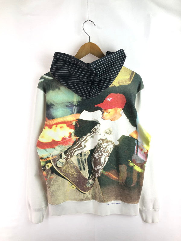 【現状渡し品】【メンズ】 Supreme シュプリーム × COMME DES GARCONS SHIRT コムデギャルソン シャツ 14SS BOX LOGO HOODED SWEATSHIRT ボックスロゴ パーカー 149-251123-rt-19-tag サイズ：M カラー：ホワイト 万代Net店