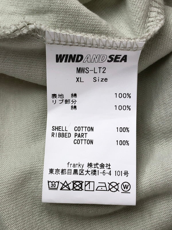 【中古品】【メンズ】  WIND AND SEA ウィンダンシー MADNESS Ⅼ/S POCKET TEE MWS-LT2 マッドネス ロングスリーブ ポケットTシャツ 長袖 トップス  142-240707-mo-6-tag サイズ：XL カラー：グリーン系 万代Net店