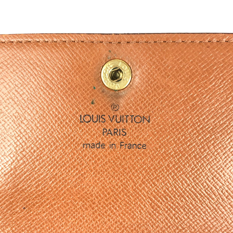 【現状渡し品】【レディース】 LOUIS VUITTON ルイ・ヴィトン  モノグラム ポルト トレゾール エテュイ パピエ M61202  財布 ショートウォレット 179-240611-yk-9-tag カラー：モノグラム 万代Net店