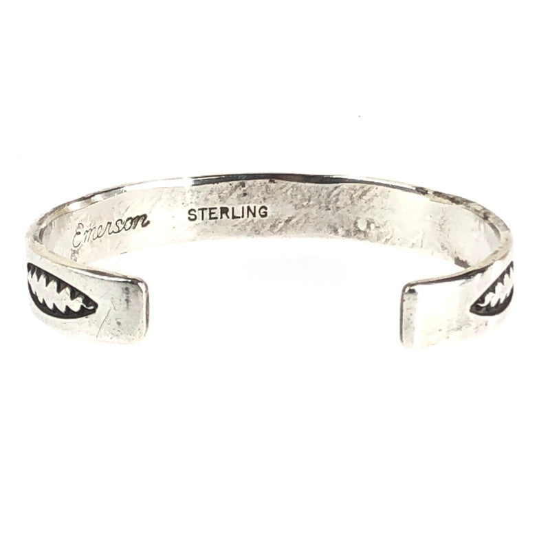 【中古品】【メンズ】  Emerson Bill STAMP WORK BANGLE NAVAJO エマーソンビル スタンプワークバングル ナバホ族 インディアンジュエリー アクセサリー ネイティブ 191-240614-yk-8-tag カラー：シルバー 万代Net店