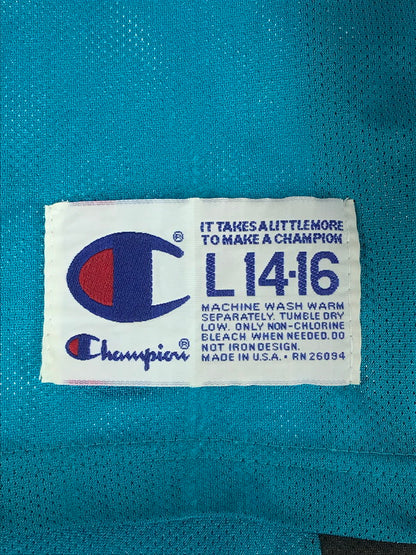 【中古品】【メンズ】 Champion チャンピオン 90's NBA DETROIT PISTONS デトロイトピストンズ メッシュタンクトップ ゲームシャツ 146-240714-hi-11-tag サイズ：L 14-16 カラー：ライトブルー 万代Net店