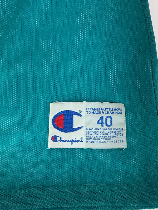 【中古品】【メンズ】 Champion チャンピオン 90's NBA CHARLOTTE HORNETS シャーロットホーネッツ メッシュタンクトップ ゲームシャツ 146-240714-hi-09-tag サイズ：40 カラー：ライトブルー 万代Net店