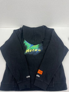 【中古品】【メンズ】  HERON PRESTON ヘロンプレストン PULLOVER HOODIE HMBB005F18601002 プルオーバー フーディー トップス パーカー 142-241103-NK-12-yok サイズ：L カラー：ブラック 万代Net店