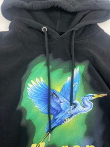 【中古品】【メンズ】  HERON PRESTON ヘロンプレストン PULLOVER HOODIE HMBB005F18601002 プルオーバー フーディー トップス パーカー 142-241103-NK-12-yok サイズ：L カラー：ブラック 万代Net店