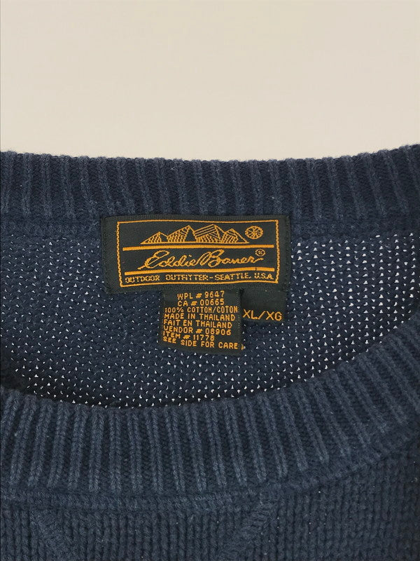 【中古品】【メンズ】 Eddie Bauer エディー・バウアー COTTON SWEATER 11778 コットンセーター トップス 144-240613-mo-17-tag サイズ：XL カラー：マルチカラー 万代Net店