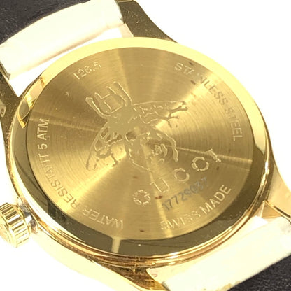 【中古品】【レディース】 GUCCI グッチ Gタイムレス 126.5 クォーツ 腕時計 197-240614-yk-7-tag カラー：アイボリー 万代Net店
