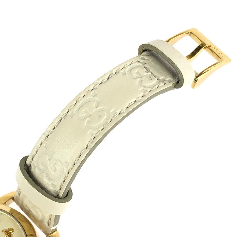 【中古品】【レディース】 GUCCI グッチ Gタイムレス 126.5 クォーツ 腕時計 197-240614-yk-7-tag カラー：アイボリー 万代Net店