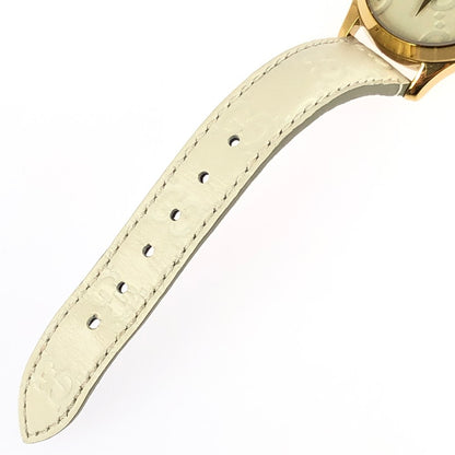 【中古品】【レディース】 GUCCI グッチ Gタイムレス 126.5 クォーツ 腕時計 197-240614-yk-7-tag カラー：アイボリー 万代Net店