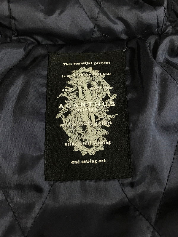 【中古品】【メンズ】 ACANTHUS アカンサス NY1101 DOWN COAT ダウンコート アウター 140-260110-na-08-tag サイズ：M カラー：ブラウン系 万代Net店
