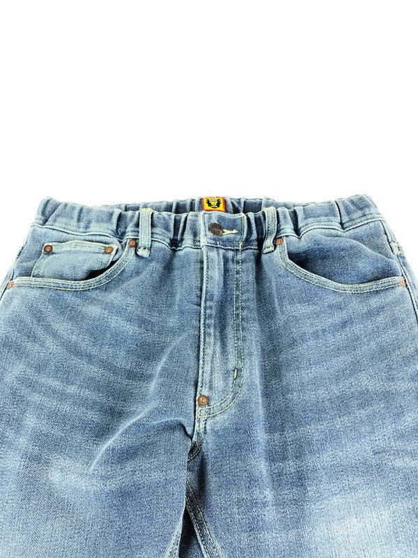 【中古品】【メンズ】 HUMAN MADE ヒューマンメード RELAX DENIM PANTS リラックス デニムパンツ ボトムス 153-240623-mo-12-tag サイズ：M カラー：ライトインディゴ 万代Net店