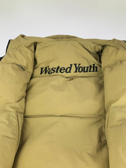 【中古品】【メンズ】  WASTED YOUTH ウェイステッドユース REVERSIBLE PADDED HOOD JACKET リバーシブル パデッド フードジャケット アウター 142-240613-mo-16-tag サイズ：L カラー：ブラック/ベージュ 万代Net店