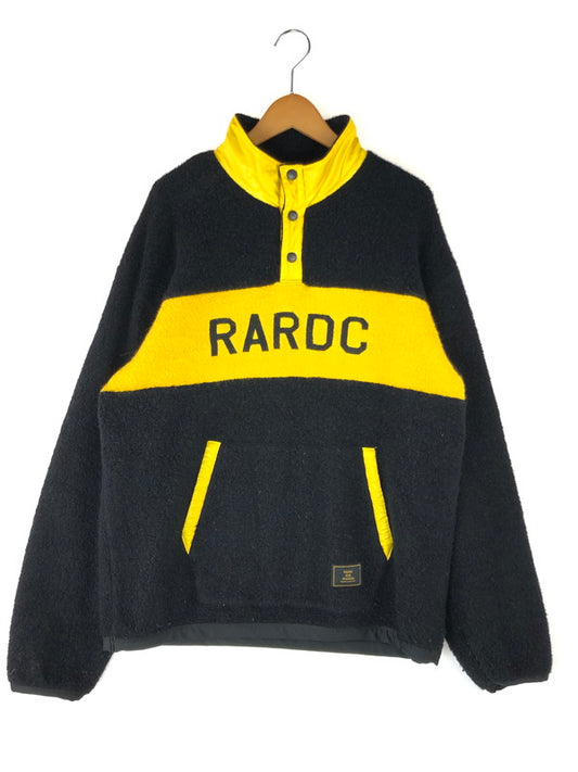 【中古品】【メンズ】 ROUGH and RUGGED ラフアンドラゲッド HALF SNAP FLEECE PULLOVER JACKET ハーフスナップボタン フリースプルオーバー ジャケット アウター 142-240914-mo-5-tag サイズ：3 カラー：ブラック/イエロー 万代Net店