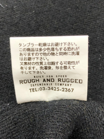 【中古品】【メンズ】 ROUGH and RUGGED ラフアンドラゲッド HALF SNAP FLEECE PULLOVER JACKET ハーフスナップボタン フリースプルオーバー ジャケット アウター 142-240914-mo-5-tag サイズ：3 カラー：ブラック/イエロー 万代Net店