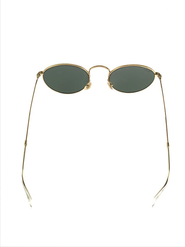 【中古品】【メンズ/レディース】  RAYBAN レイバン RB3447 ROUND METAL ラウンドメタル サングラス 服飾雑貨 203-240719-SS-9-tag サイズ：53□21 145 カラー：ポリッシュ ゴールド/グリーン 万代Net店