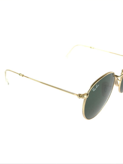 【中古品】【メンズ/レディース】  RAYBAN レイバン RB3447 ROUND METAL ラウンドメタル サングラス 服飾雑貨 203-240719-SS-9-tag サイズ：53□21 145 カラー：ポリッシュ ゴールド/グリーン 万代Net店