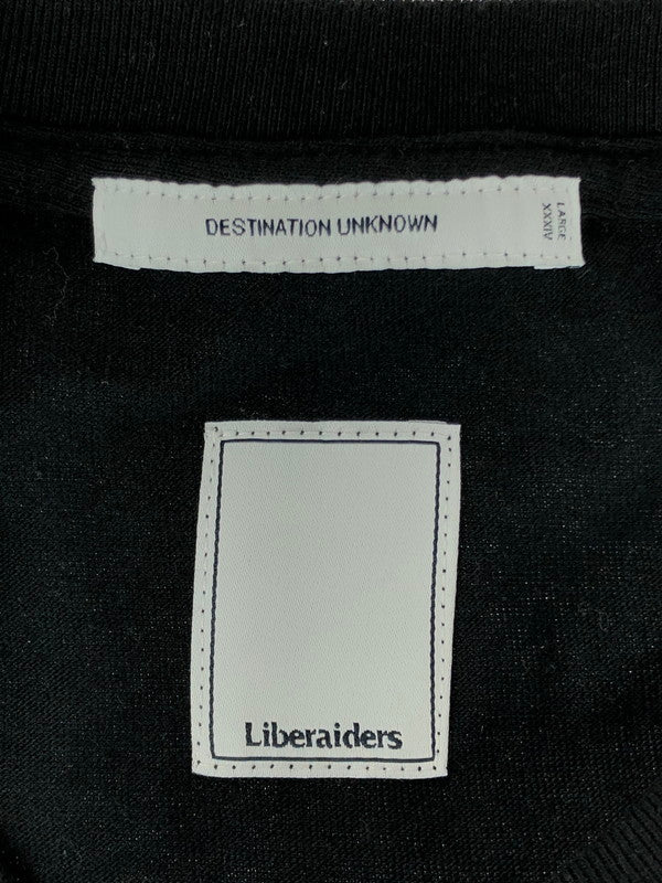 【中古品】【メンズ】  LIBERAIDERS リベレイダース S/S LOGO TEE ショートスリーブ ロゴ Tシャツ 半袖 トップス 142-240622-mo-7-tag サイズ：L カラー：ブラック 万代Net店