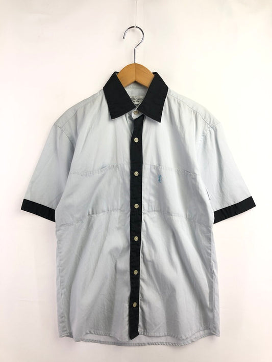 【中古品】【メンズ】 YVES SAINT LAURENT イヴ サンローラン S/S SHIRT ショートスリーブ シャツ半袖シャツ トップス 146-260715-rt-19-tagh サイズ：S カラー：ライトブルー 万代Net店
