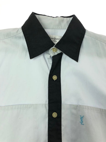 【中古品】【メンズ】 YVES SAINT LAURENT イヴ サンローラン S/S SHIRT ショートスリーブ シャツ半袖シャツ トップス 146-260715-rt-19-tagh サイズ：S カラー：ライトブルー 万代Net店