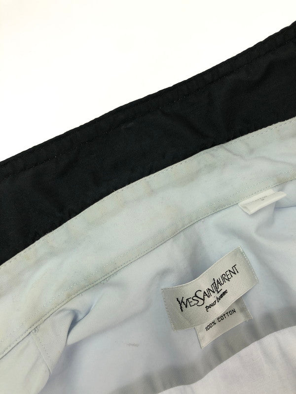 【中古品】【メンズ】 YVES SAINT LAURENT イヴ サンローラン S/S SHIRT ショートスリーブ シャツ半袖シャツ トップス 146-260715-rt-19-tagh サイズ：S カラー：ライトブルー 万代Net店