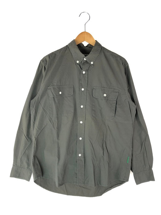 【中古品】【メンズ】  GOOD ENOUGH グッドイナフ BUTTON DOWN SHIRT ボタンダウンシャツ 長袖シャツ トップス 146-240623-mo-3-tag サイズ：M カラー：チャコールグレー 万代Net店