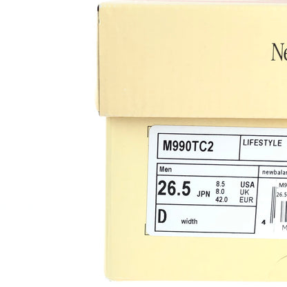 【中古品】【メンズ】 NEW BALANCE ニューバランス SEA SALT SNEAKERS M990TC2 シーソルト スニーカー 靴 162-240615-mo-5-tag カラー：ホワイト/グレー 万代Net店