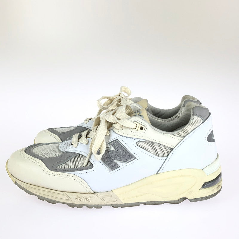 【中古品】【メンズ】 NEW BALANCE ニューバランス SEA SALT SNEAKERS M990TC2 シーソルト スニーカー 靴 162-240615-mo-5-tag カラー：ホワイト/グレー 万代Net店