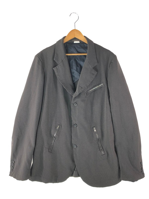 【中古品】【メンズ】  COMME DES GARCONS HOMME DEUX コムデギャルソン オム ドゥ POLY FULLING ZIP POCKET JACKET DB-J049 ポリ縮絨ジップポケットジャケット アウター 140-240622-mo-4-tag サイズ：L カラー：ブラウン系 万代Net店