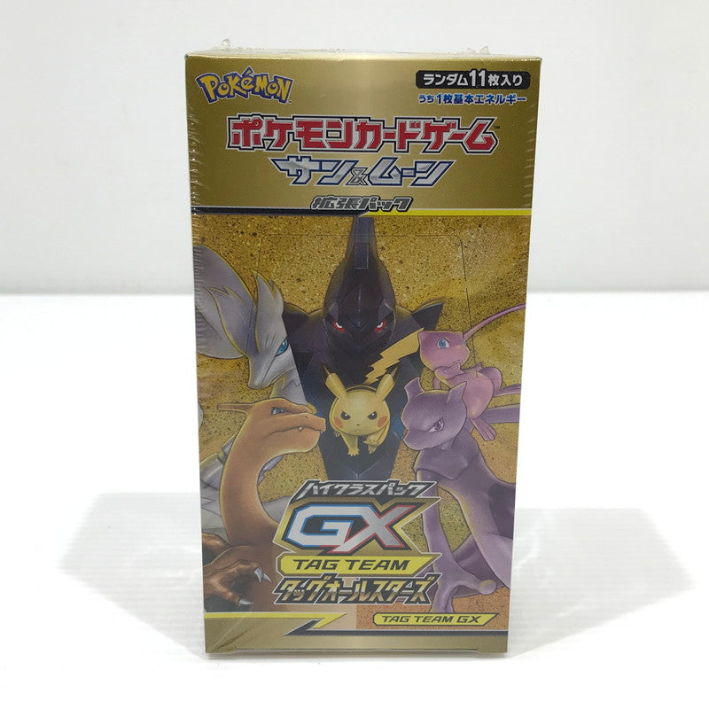 【中古美品】 ★ 未開封(シュリンク裂けあり) ★ポケモンカードゲーム サン＆ムーン タッグオールスターズ BOX 063-260525-rt-01-tag 万代Net店