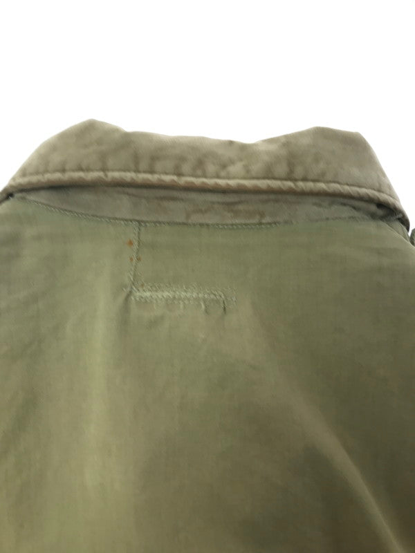 【ジャンク品】【メンズ】 USED ZIP JACKET エポレット付き ジップジャケット アウター 146-260921-na-20-tagh サイズ：サイズ表記なし 下記参照 カラー：カーキ 万代Net店