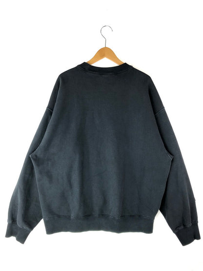 【中古品】【メンズ】 STUSSY ステューシー  × NIKE ナイキ 別注 コラボ WASHED FLEECE CREWNECK SWEAT ウォッシュド フリース クルーネック スウェット トップス トレーナー 142-240624-mo-1-tag サイズ：L カラー：ブラック 万代Net店