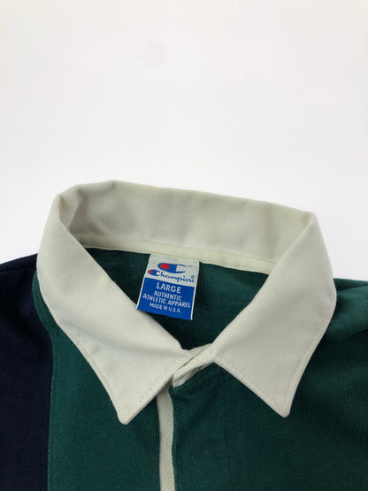 【中古品】【メンズ】 CHAMPION 90's ATLANTA OLYMPICS RUGBY SHIRT 96年アトランタオリンピック ラガーシャツ 146-260505-rt-16-tag サイズ：L カラー：グリーン 万代Net店