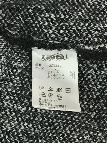 【中古品】【メンズ】  GENZAI ゲンザイ GZ1228 BIG LOGO SS KNIT SHIRT ビッグロゴショートスリーブ ニットシャツ トップス 142-240702-SS-4-tag サイズ：XL カラー：ブラック 万代Net店