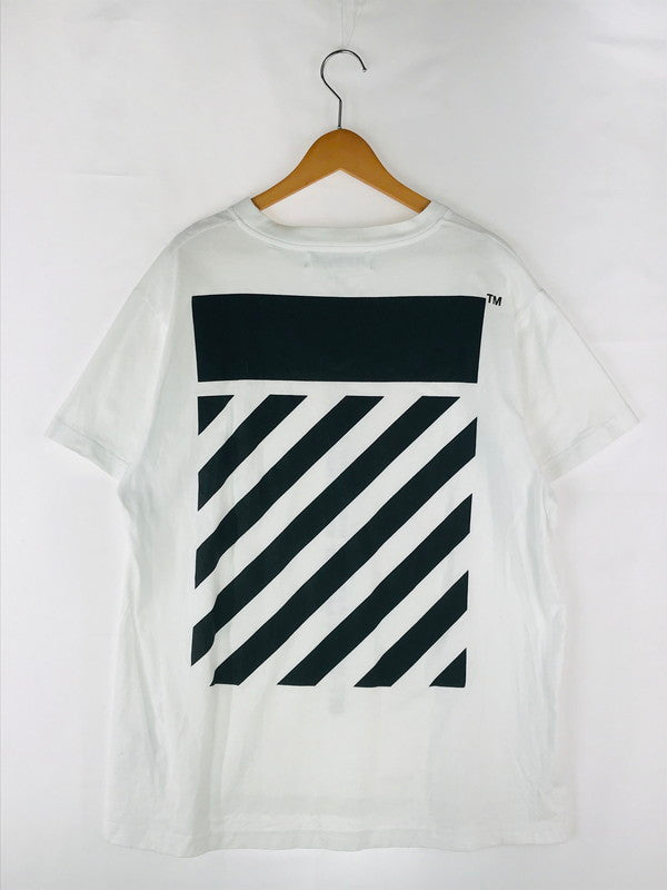 【中古】【メンズ】 OFF-WHITE オフホワイト 16AW DIAGONALS TEE ダイアゴナル Tシャツ 半袖 トップス 142-241106-mo-01-tag サイズ：M カラー：ホワイト 万代Net店