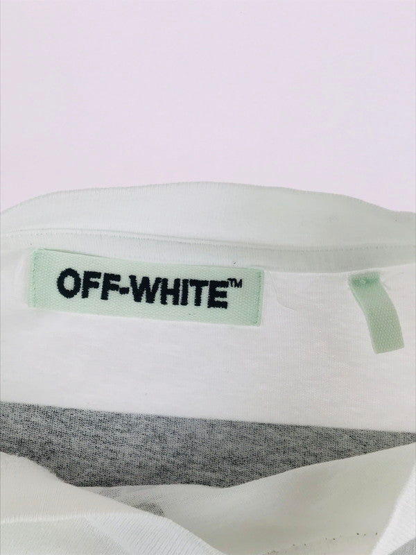 【中古】【メンズ】 OFF-WHITE オフホワイト 16AW DIAGONALS TEE ダイアゴナル Tシャツ 半袖 トップス 142-241106-mo-01-tag サイズ：M カラー：ホワイト 万代Net店