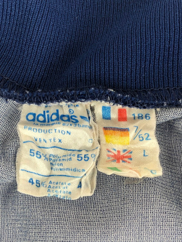 【現状渡し品】【メンズ】 adidas アディダス 70’s VINTAGE TRACK JACKET 70年代 VENTEX社製 ヴィンテージ トラックジャケット ライトアウター 146-240710-mo-4-tag サイズ：L カラー：ブルー 万代Net店